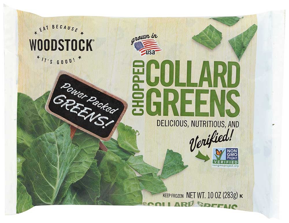 Woodstock Farms Chopped Collard Greens, 10 Ounce -- 12 per case.