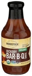 Woodstock Organic Hickory Barbecue Sauce, 18 Ounce -- 12 per case.