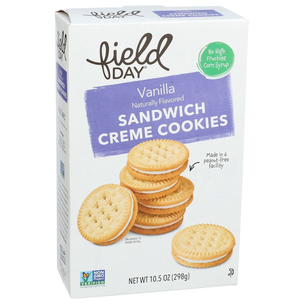 Field Day Vanilla Sandwich Creme Cookies, 10.5 Ounce -- 12 per case