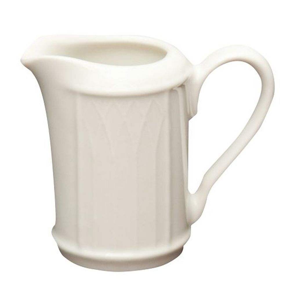 Homer Laughlin Gothic Blanc Small Creamer, 3 Ounce Capacity -- 36 per case