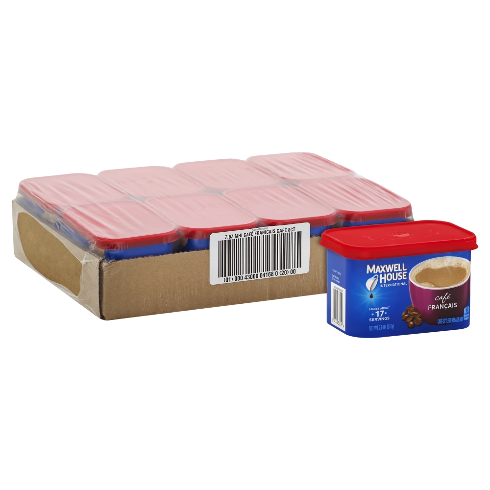 Maxwell House Francais Cafe Style Instant Beverage Mix, 7.6 Ounce -- 8 per case.