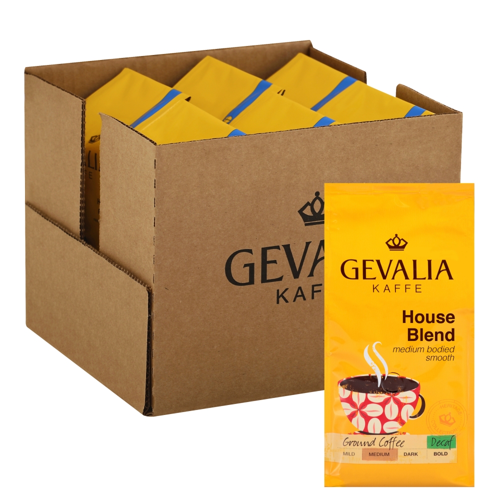 Gevalia Roast and Ground House Blend Coffee, 12 Ounce -- 6 per case.
