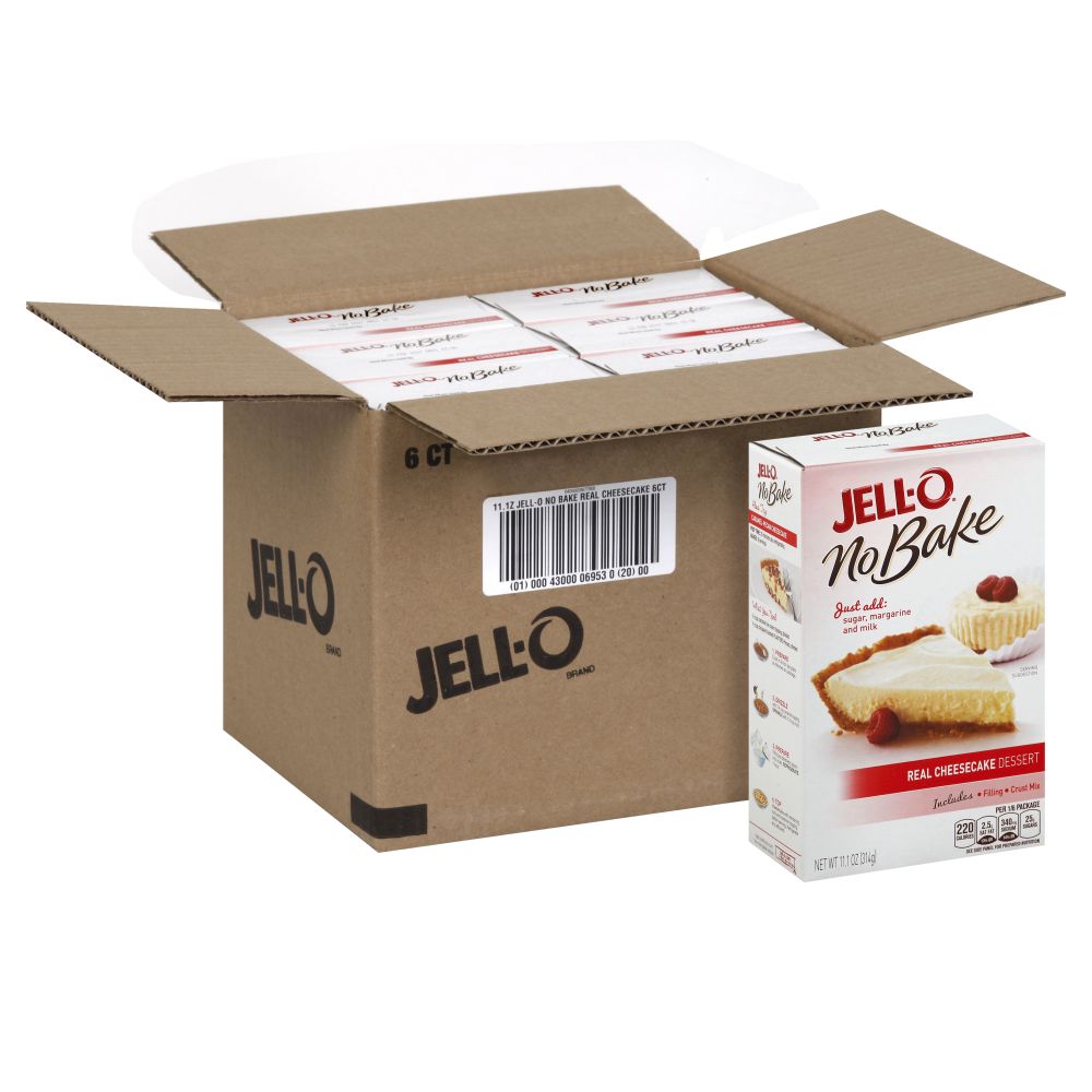 Jell-o Dessert No Bake Real Cheesecake Mix, 11.1 Ounce -- 6 Per Case