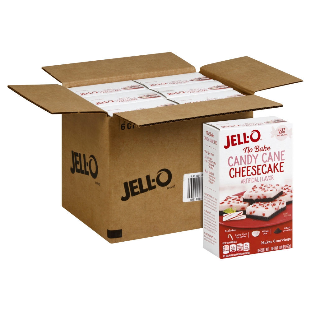 Jello Dessert No BakeCandy Cane, 10.4 Ounce -- 6 per case.