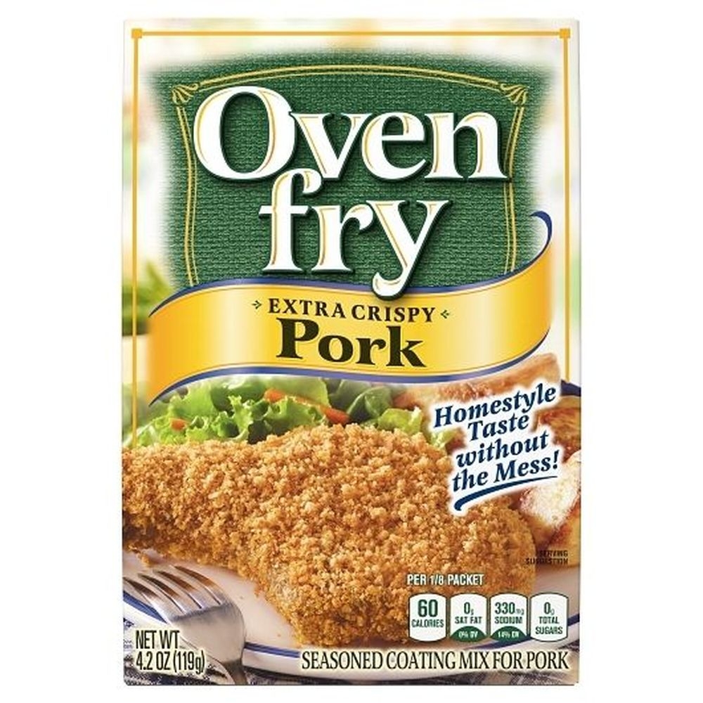 Oven Fry Extra Crispy Seasoned Coating Mix for Pork, 4.2 Ounce -- 10 per case