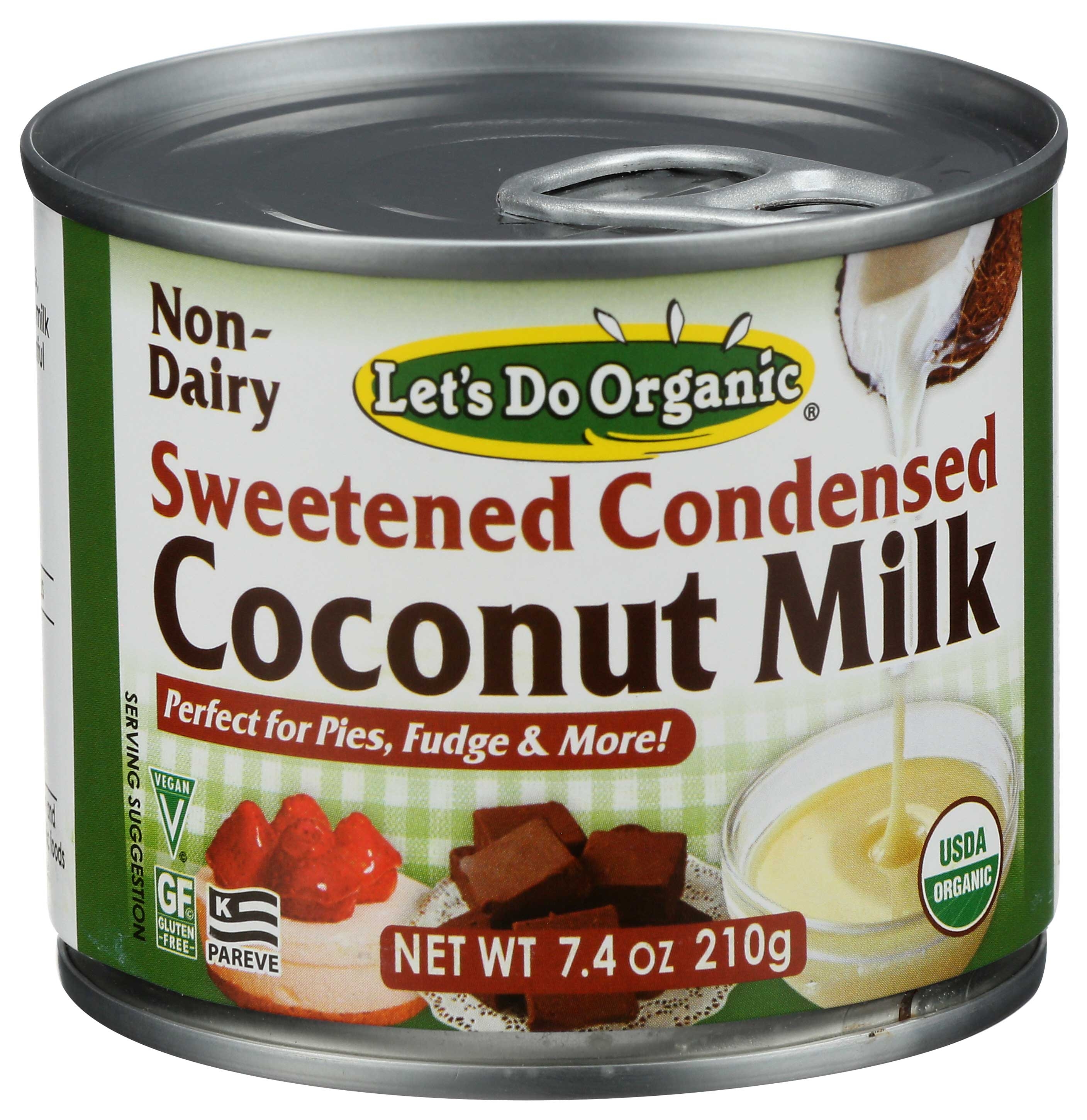 Let's Do Organic Sweetened Condensed Coconut Milk, 7.4 Fluid Ounce -- 6 Per Case