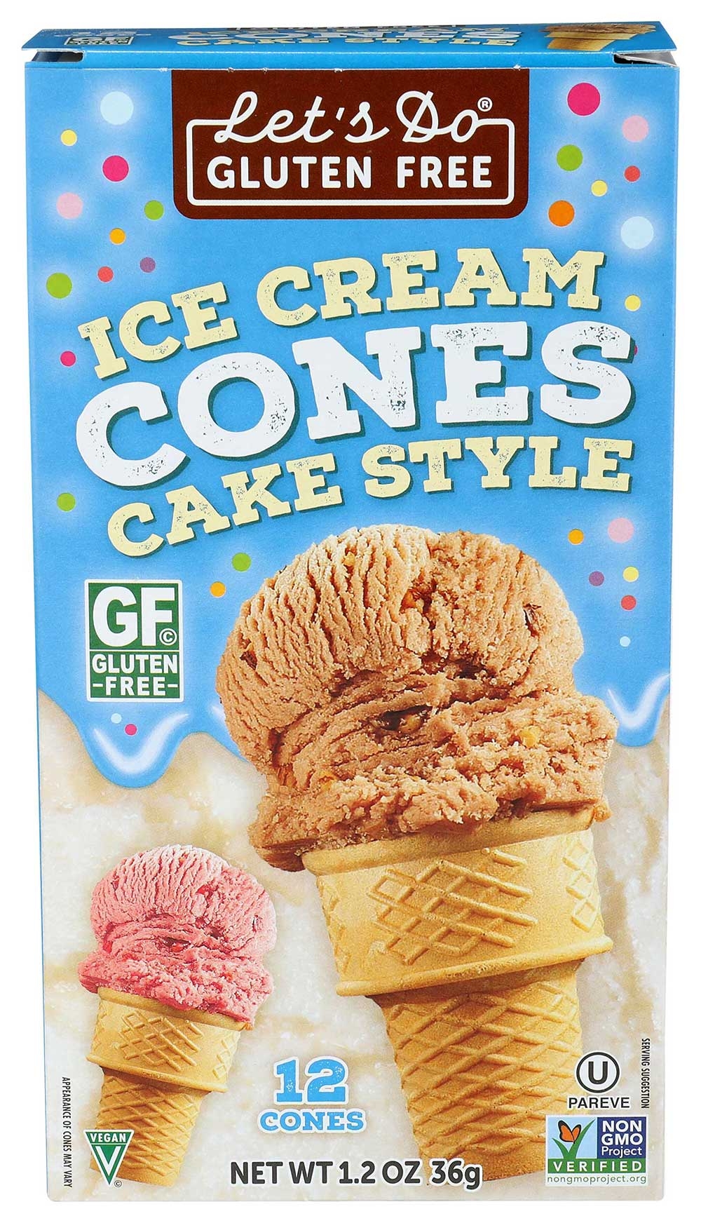 Lets Do Organic Ice Cream Cone, 1.2 Ounce -- 12 per case.