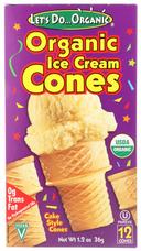 Lets Do Organic Ice Cream Cones, 1.2 Ounce -- 12 per case.
