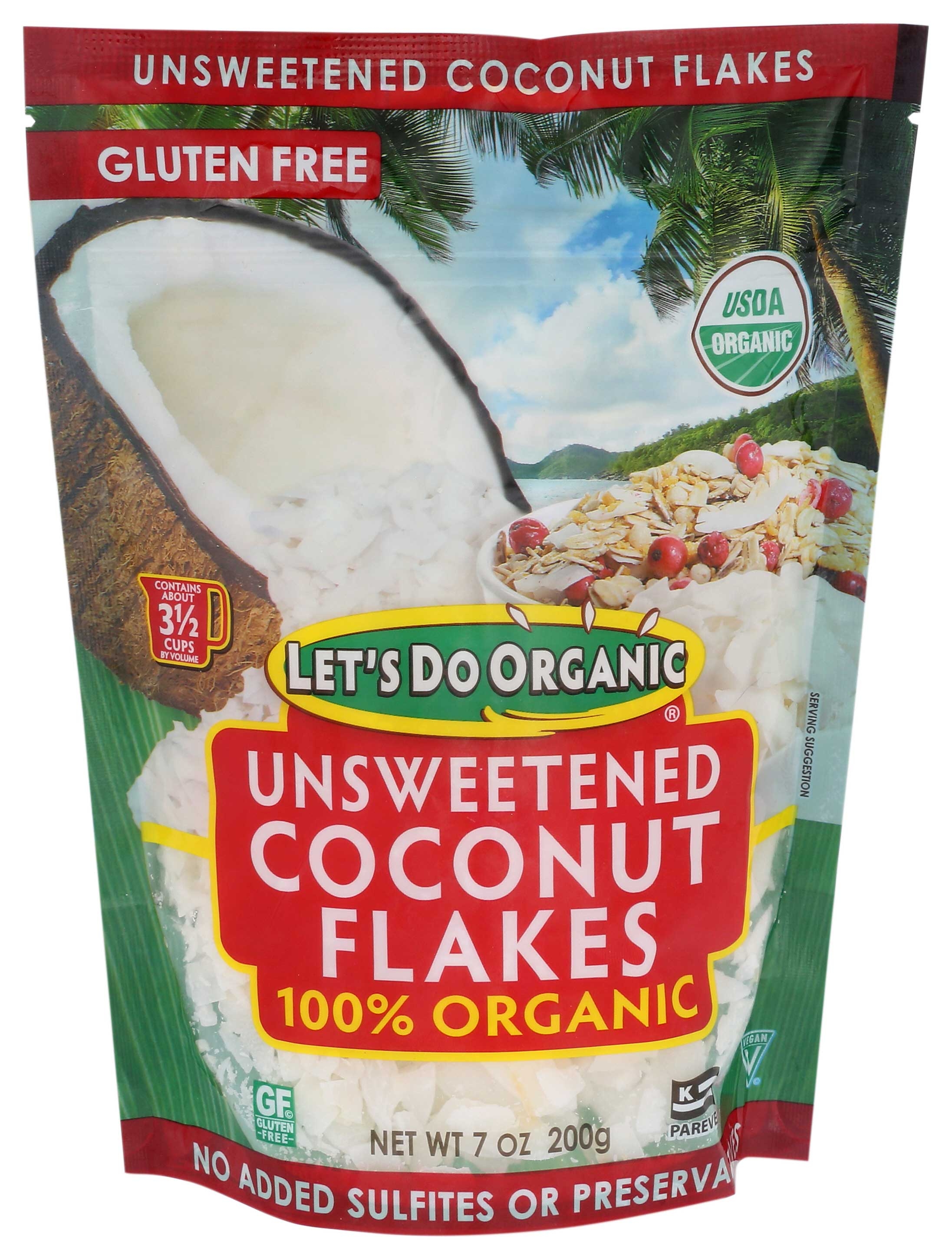 Edward and Sons Organic Coconut Flake, 7 ounce -- 12 per case