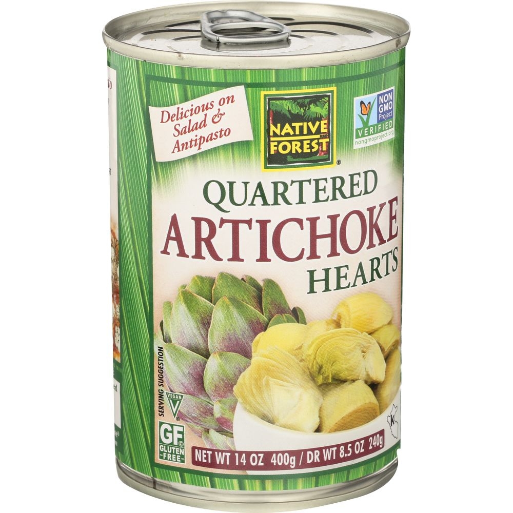 Native Forest Quartered Artichoke Hearts, 14.12 Ounce -- 6 per case.