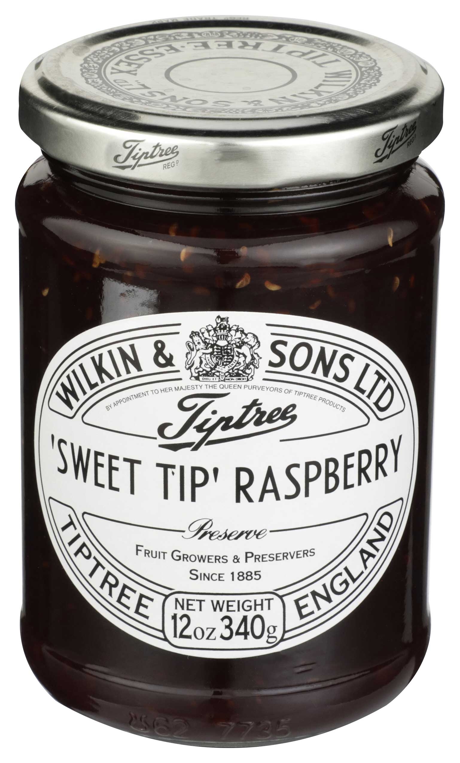 Tiptree Sweet Tip Raspberry Preserve, 12 Ounce -- 6 per case
