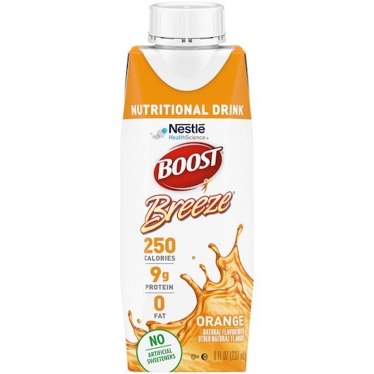 Boost Breeze Orange Nutritional Drink, 8 Fluid Ounce -- 24 per case