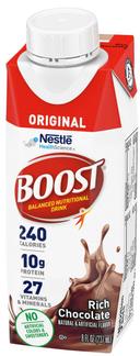 Nestle Boost Original Rich Chocolate Balanced Nutritional Drink, 8.01 Fluid Ounce -- 24 per case