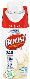 Nestle Boost Very Vanilla Adult Balanced Nutritional Drink, 8 Fluid Ounce -- 24 per case