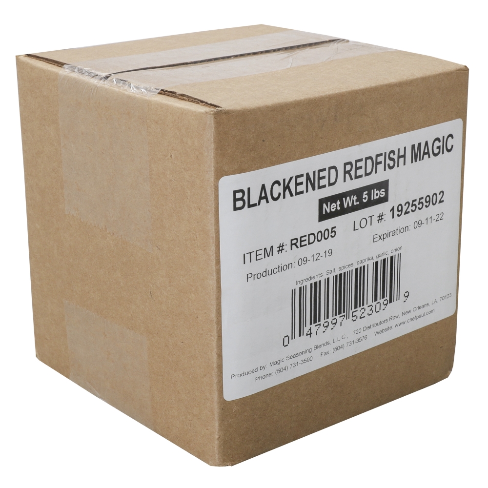 Magic Seasoning Blends - Blackened Redfish Seasoning, 5 Pound.