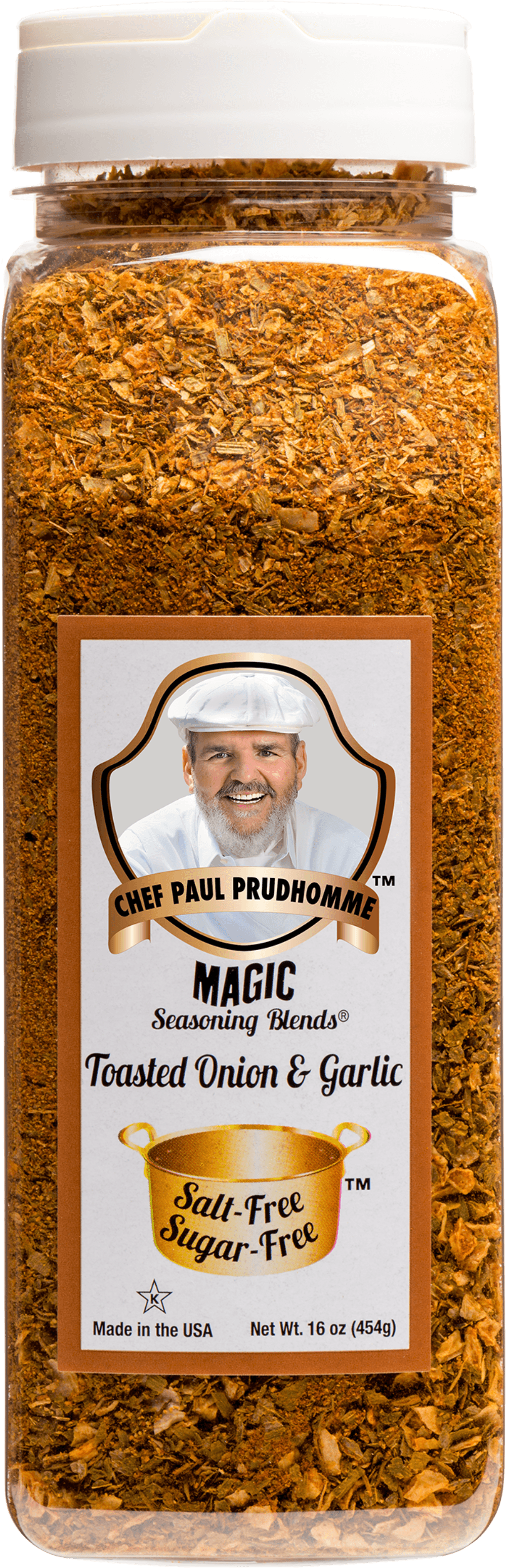 Magic Seasoning Blends Salt Free Sugar Free Toasted Onion and Garlic, 16 Ounce -- 6 per case.
