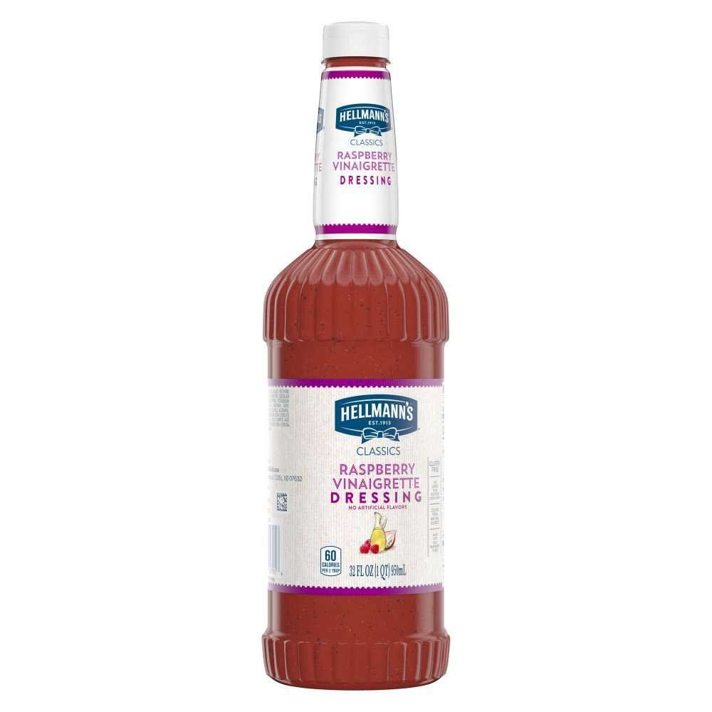 Hellmann's Classics Raspberry Vinaigrette Salad Dressing Salad Bar Bottles, 32 Ounce -- 1 Each