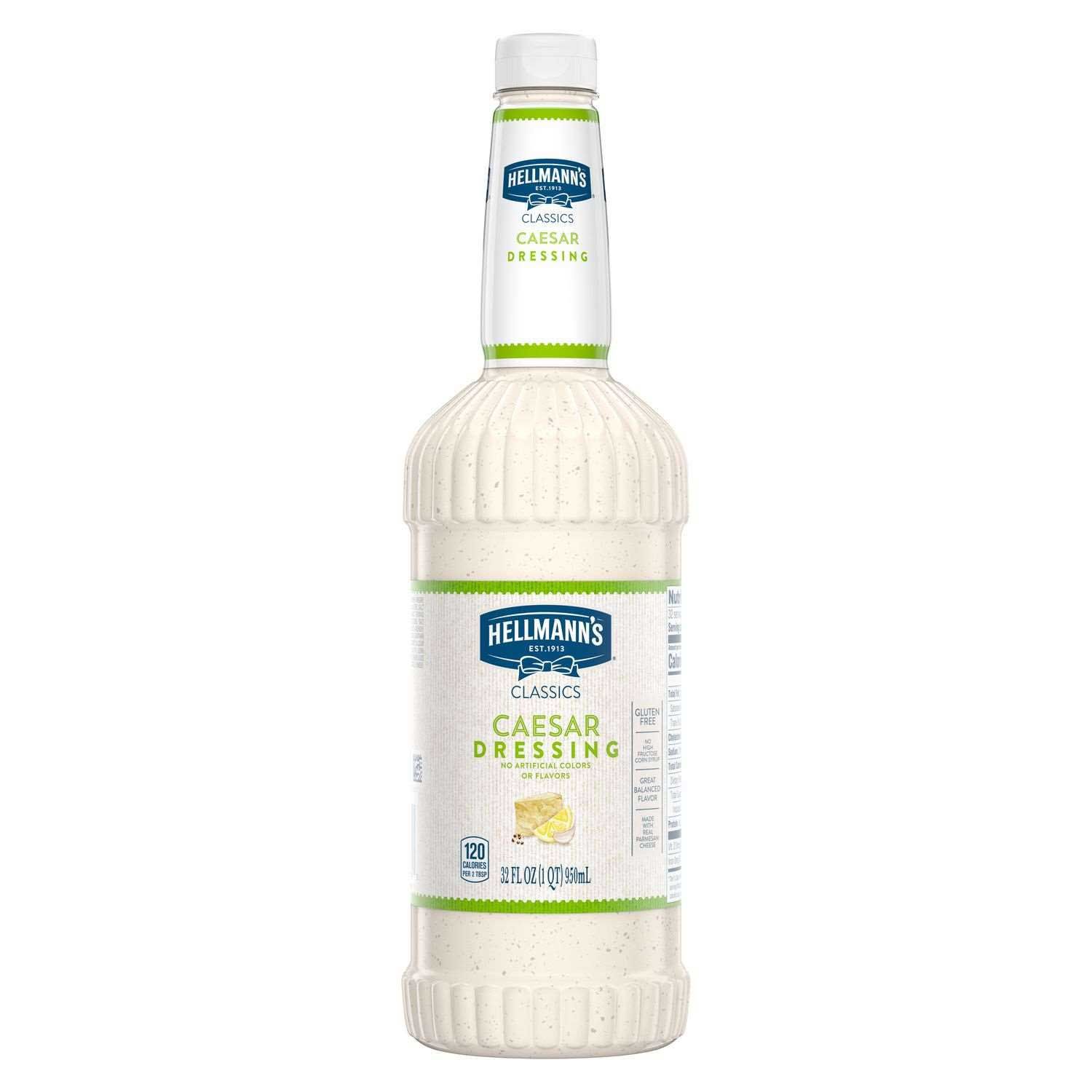 Hellmann's Classics Caesar Salad Dressing Salad Bar Bottle, 32 Ounce -- 1 Each