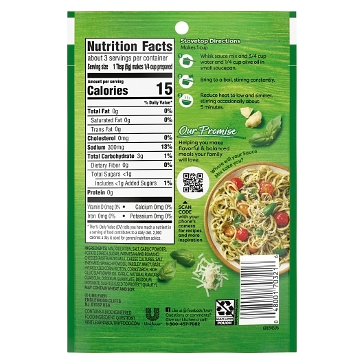 Knorr Pesto Sauce Mix Side Meal Sauce, 0.5 Ounce -- 24 per case