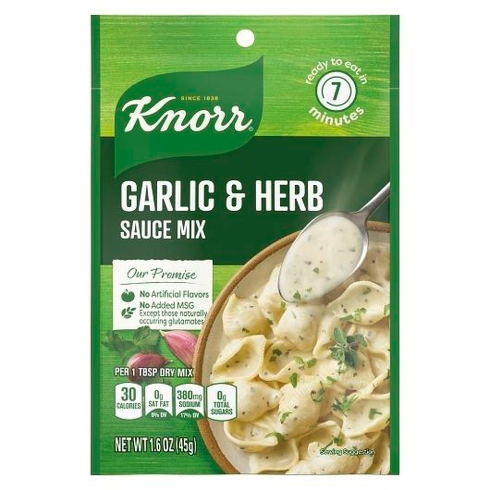 Knorr Garlic Herb Sauce, 1.6 Ounce -- 24 per case