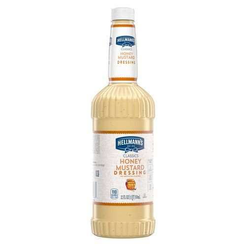 Hellmann's Classics Honey Mustard Salad Dressing Salad Bar Bottle, 32 Ounce -- 1 Each
