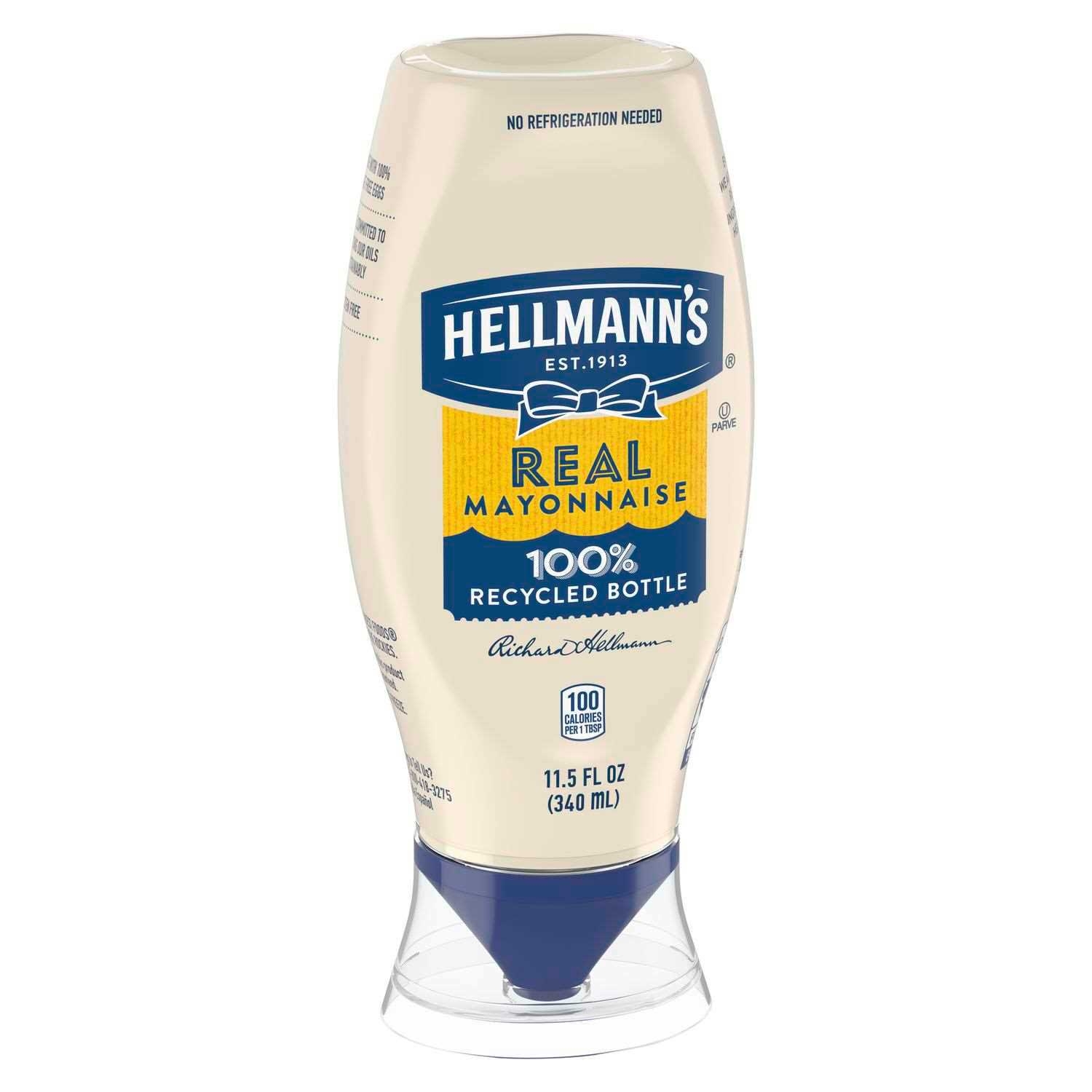 Single Hellmann's Real Mayonnaise Squeeze Bottle, 11.5 Ounce