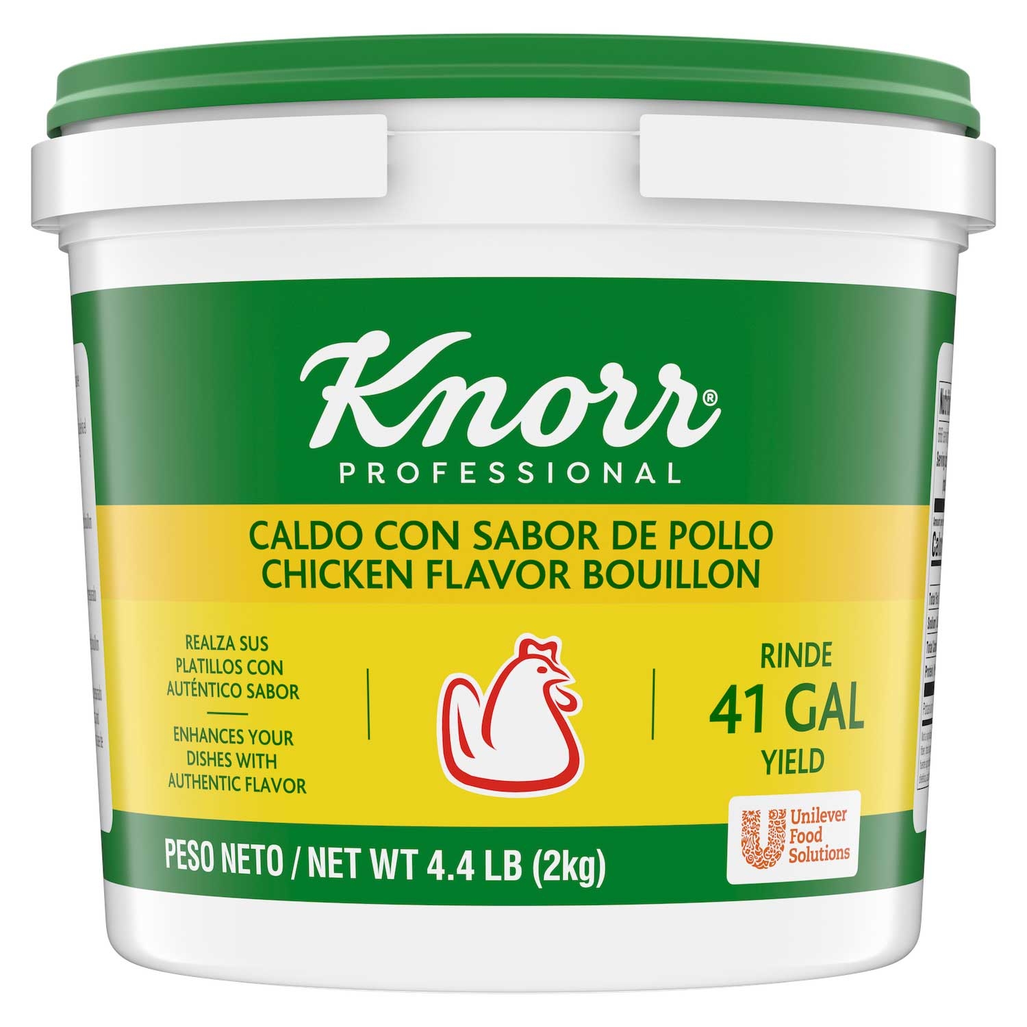 Single Knorr Professional Caldo de Pollo Chicken Bouillon Base, 4.4 pound
