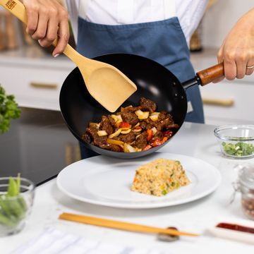 Joyce Chen Classic Series Carbon Steel Ceramic Nonstick Stir Fry Pan, 9.5 Inch