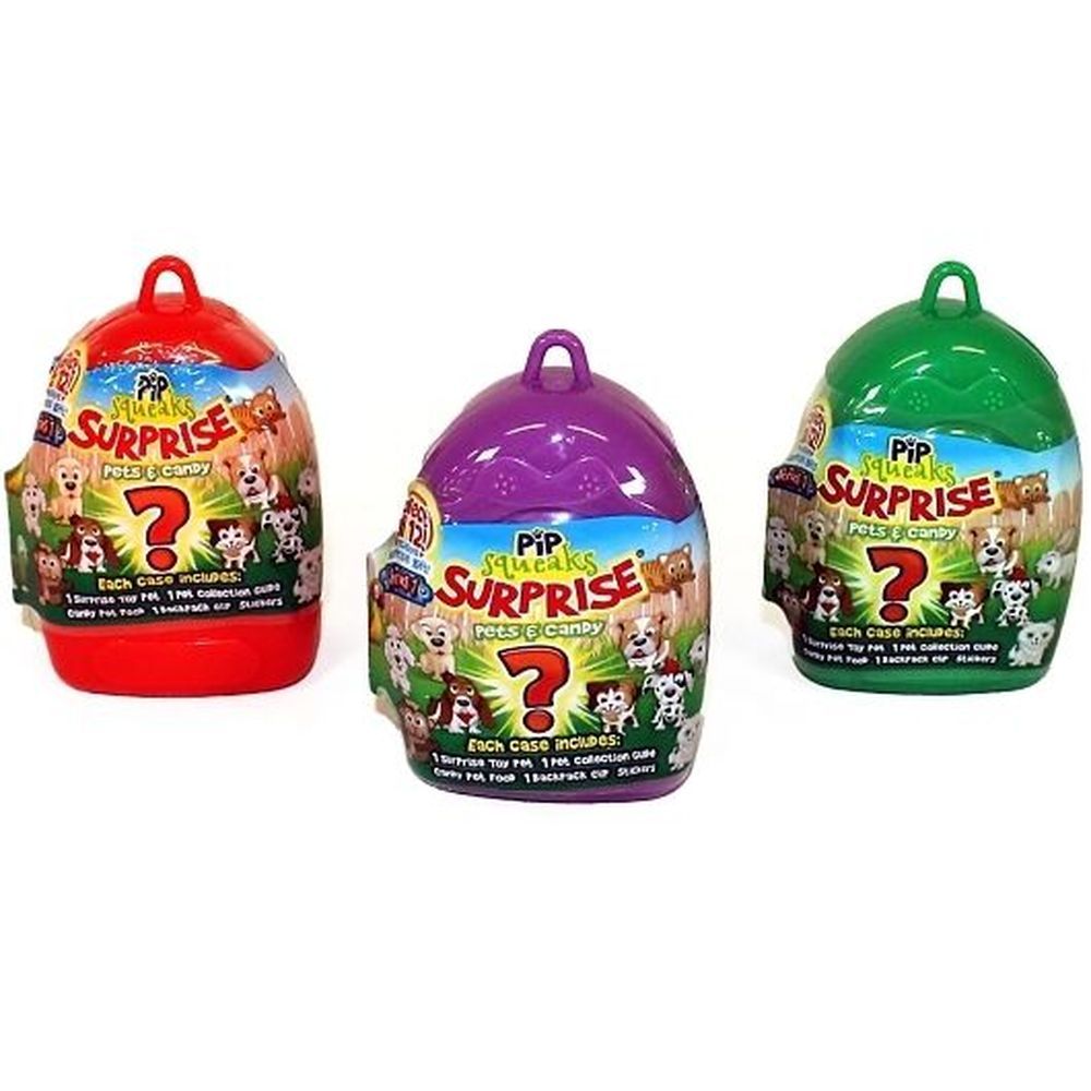 Pip Squeaks Surprise Collectible Surprise Pets Candy, 0.4 Ounce -- 48 Per Case