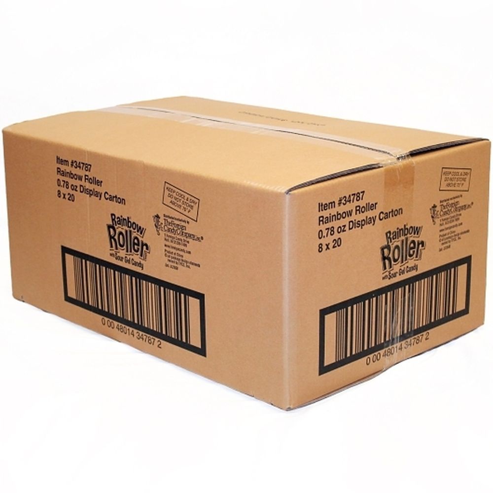 Rainbow Roller With Sour Gel Candy, Display, 0.78 Ounce -- 160 Per Case