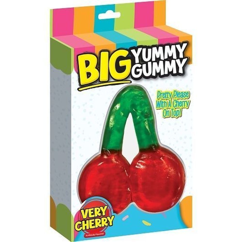 Big Yummy Gummy Very Cherry Gummy Candy, Display Carton, 12 Count
