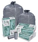 Pitt Plastics Linear Low Gray Star Perforated Roll Can Liner, 23 Gallon -- 100 per case.