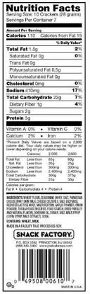 Pretzel Crisps - Garlic Parmesan, 7.2 Ounce -- 12 per case.