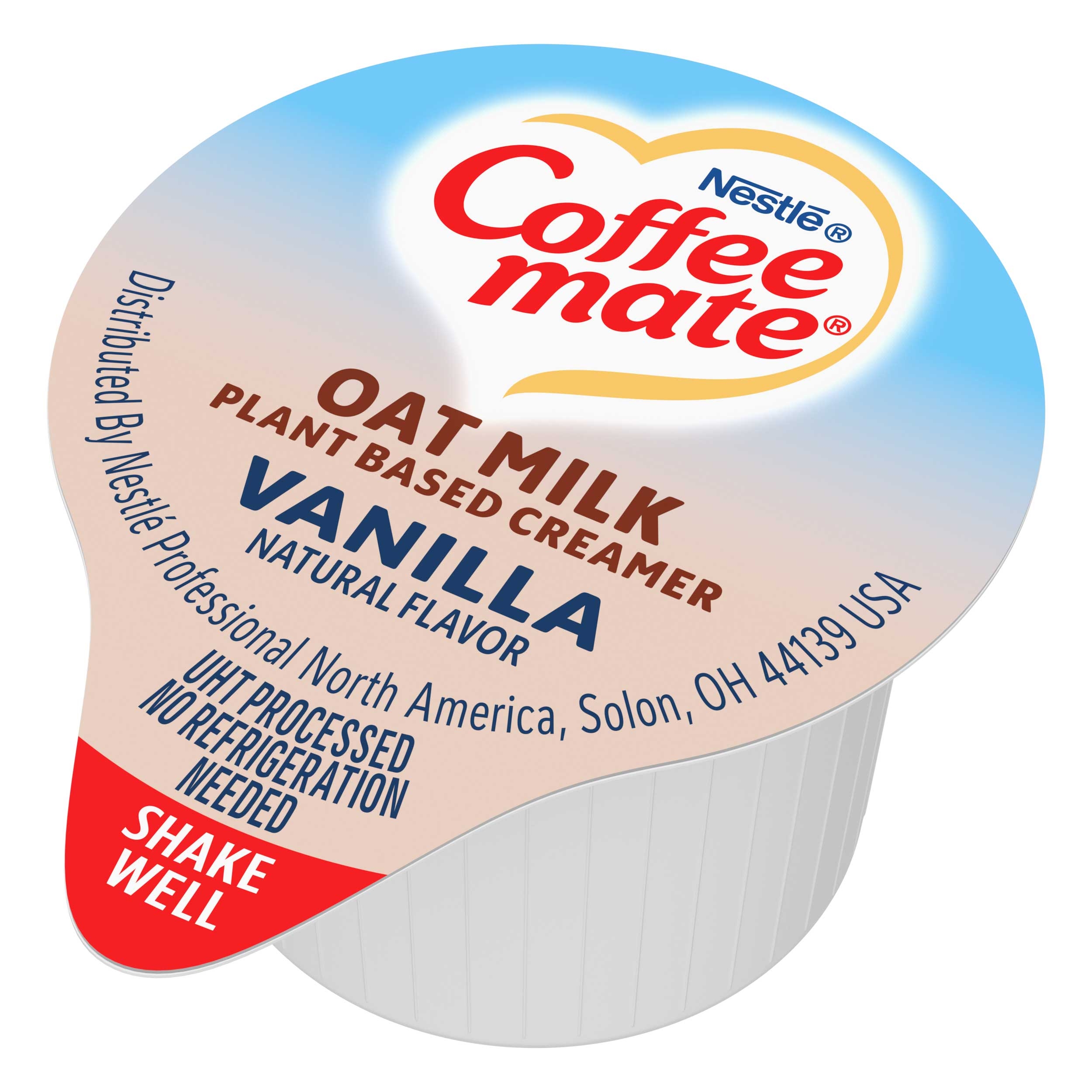 Coffee Mate Cream Substitutes Shelf Stable Oat Vanilla Creamer, 18.7 Fluid Ounce -- 4 per case