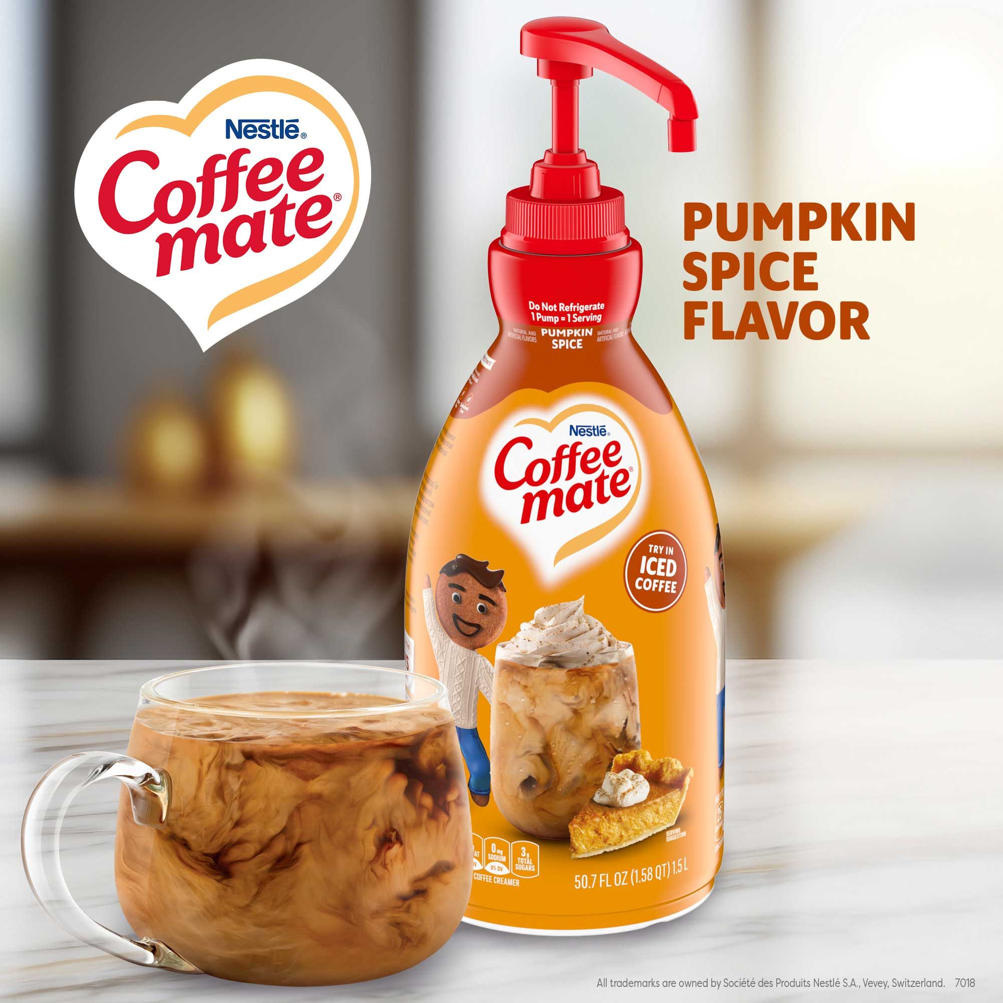 Coffee-mate Pumpkin Spice Pump Concentrate Liquid Creamer, 1.58 Quart -- 2 Per Case