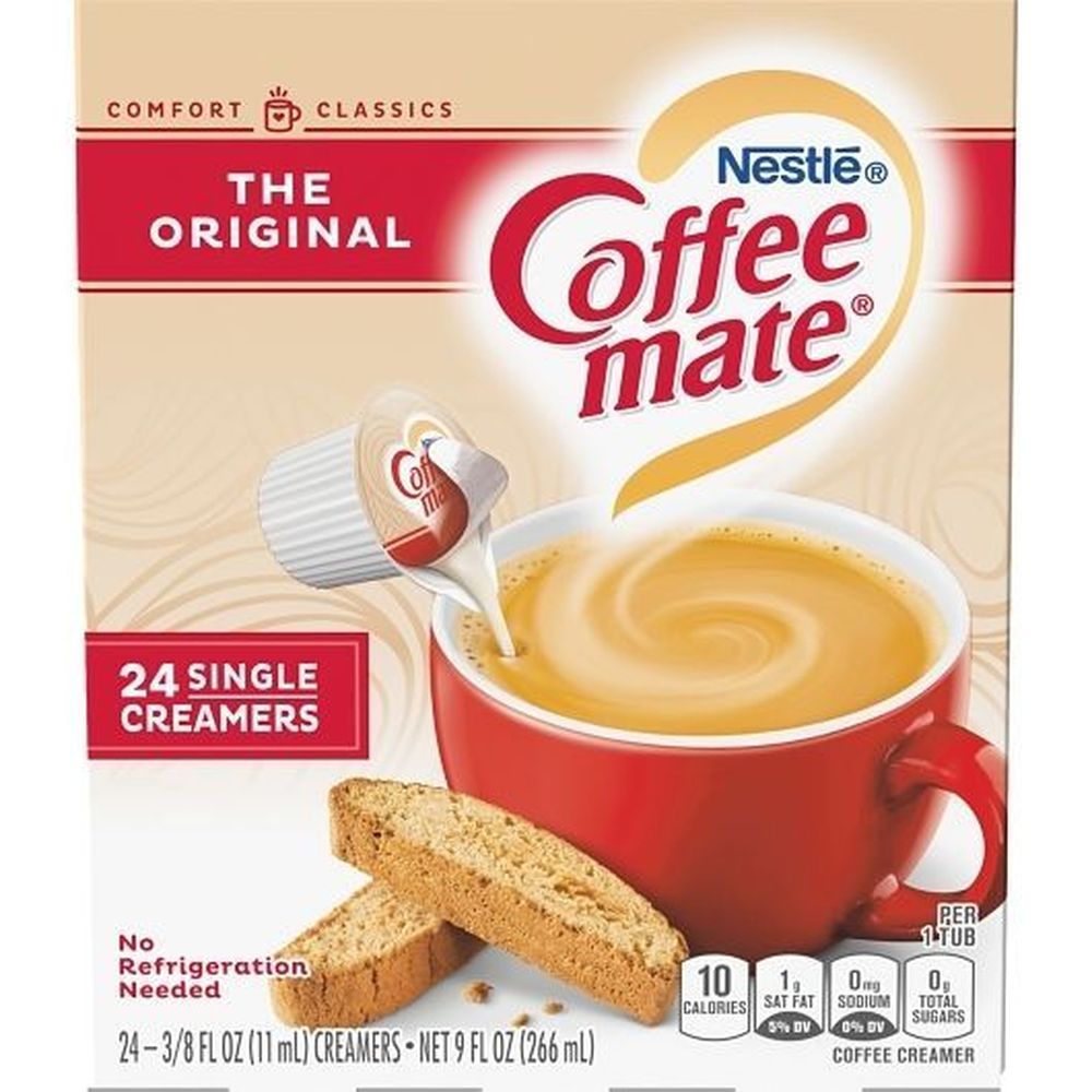 Coffee-Mate Original Liquid Coffee Creamer, 9 Fluid Ounce Tub -- 4 per case