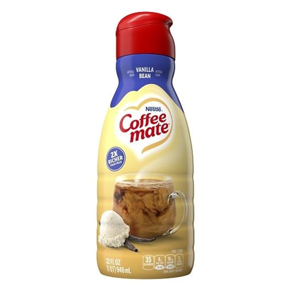 Coffee-mate Vanilla Bean Liquid Creamer, 32 Fluid Ounce -- 6 Per Case