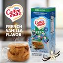 Coffee Mate Zero Sugar French Vanilla Liquid - 50 count per pack -- 4 packs per case.