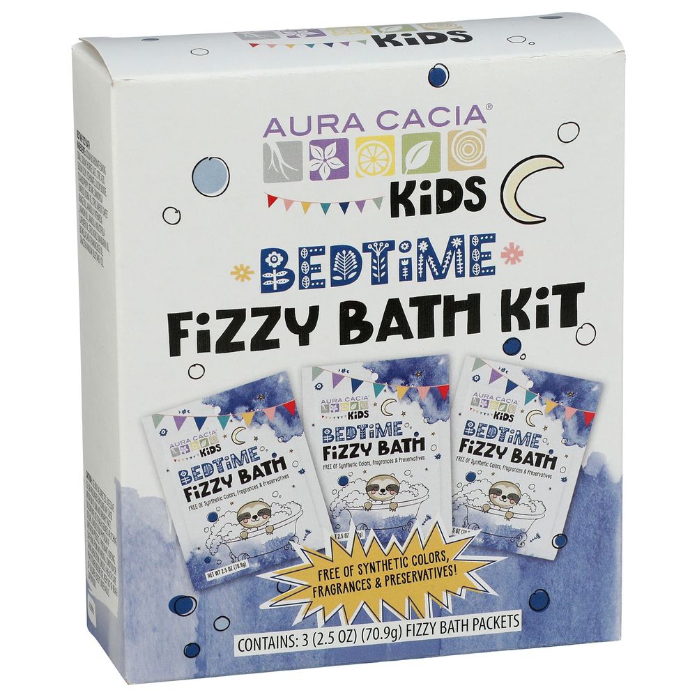 Aura Cacia Kids Bedtime Fizzy Bath Kit, kit of 3