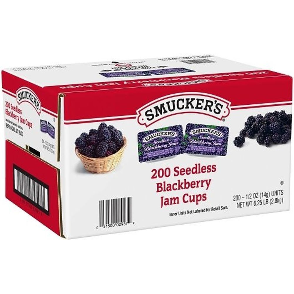 Smucker's Seedless Blackberry Jam, 0.5 Ounce -- 200 Per Case