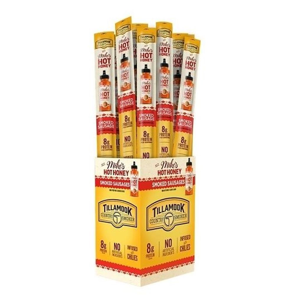 Tillamook Country Smoker Mikes Hot Honey Smoked Sausage, 1 Ounce -- 192 per case