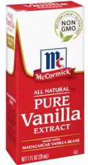Mccormick Vanilla Extract Pure, 1 Fluid Ounce -- 72 per case.