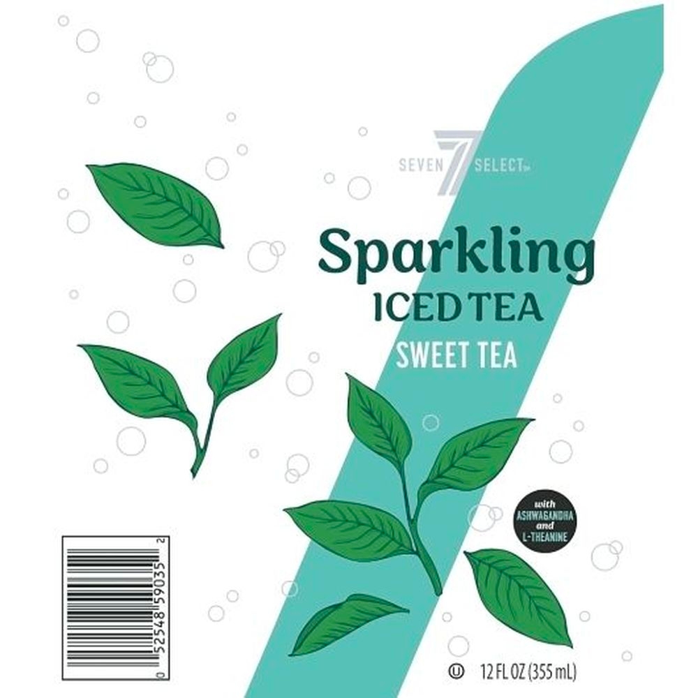 7 Select Sweet Sparkling Iced Tea, 12 Ounce - 24 per case