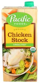 Pacific Foods Organic Unsalted Chicken Stock, 32 Fluid Ounce -- 12 per case.