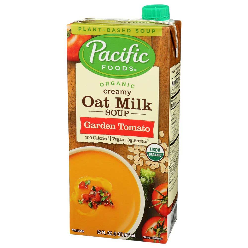 Pacific Foods Organic Garden Tomato Oat Milk Soup, 32 Fluid Ounce -- 12 per case