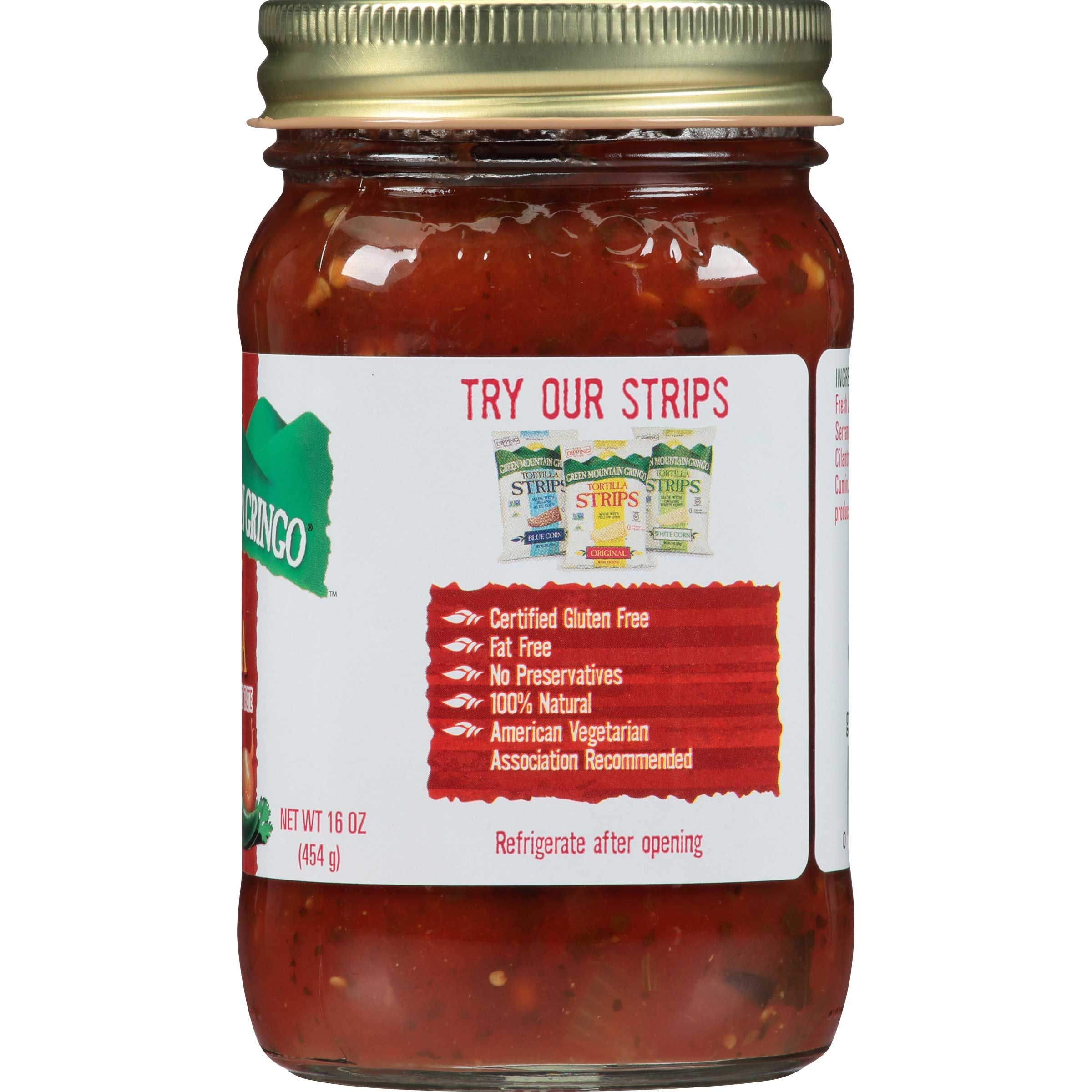 Green Mountain Gringo Hot Salsa, 16 Ounce -- 12 Per Case