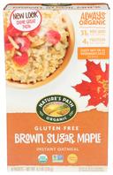 Natures Path Organic Brown Sugar Maple Hot Oatmeal, 11.3 Ounce -- 6 per case.