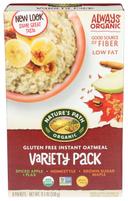 Natures Path Organic Gluten Free Variety Pack Hot Oatmeal, 11.3 Ounce -- 6 per case.