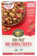 Natures Path Organic Cold Flax Plus Red Berry Crunch Cereal, 10.5 Ounce -- 12 per case.