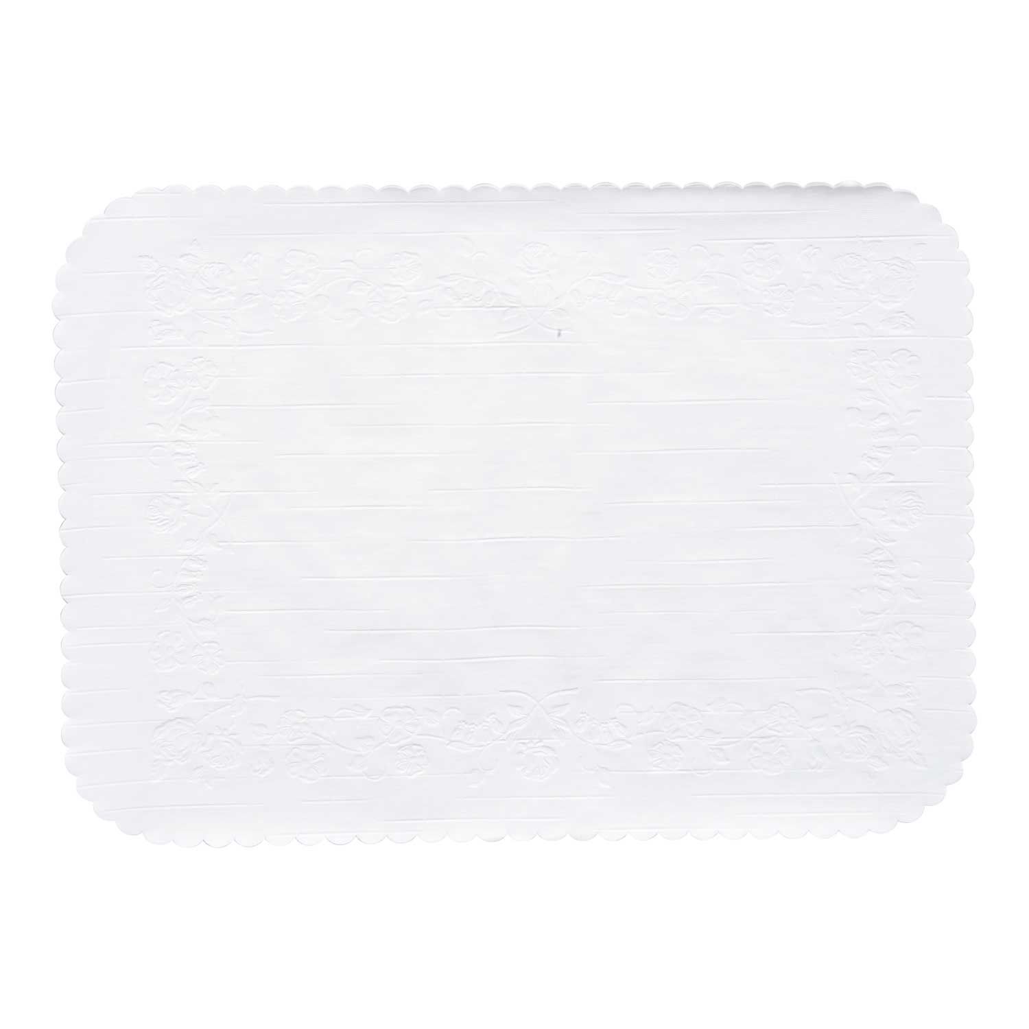 Lapaco 12 3/4 X 16 3/5 Inch Rose Scalloped Edge Tray Liner, 1000 Count